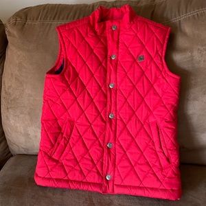 Janie and Jack quilted red vest